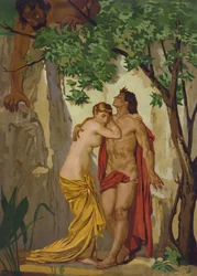 Galatea and Acis Surprised by the Giant Polyphemus